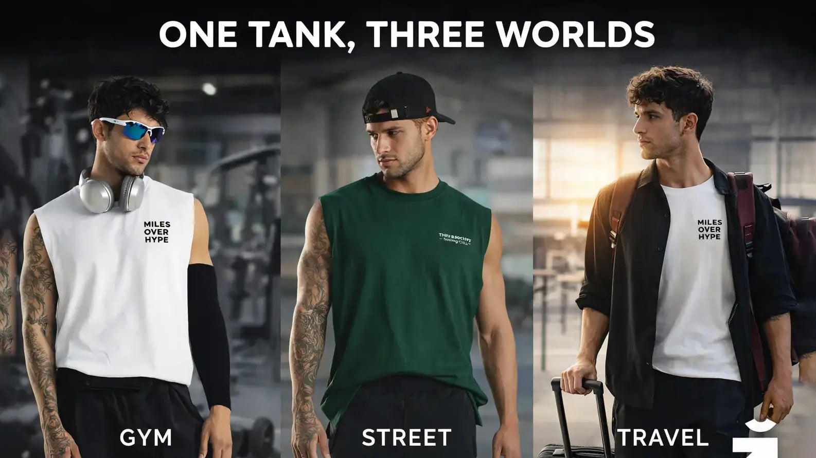 One Tank, Three Worlds: Gym, Street, and Travel with Third Society