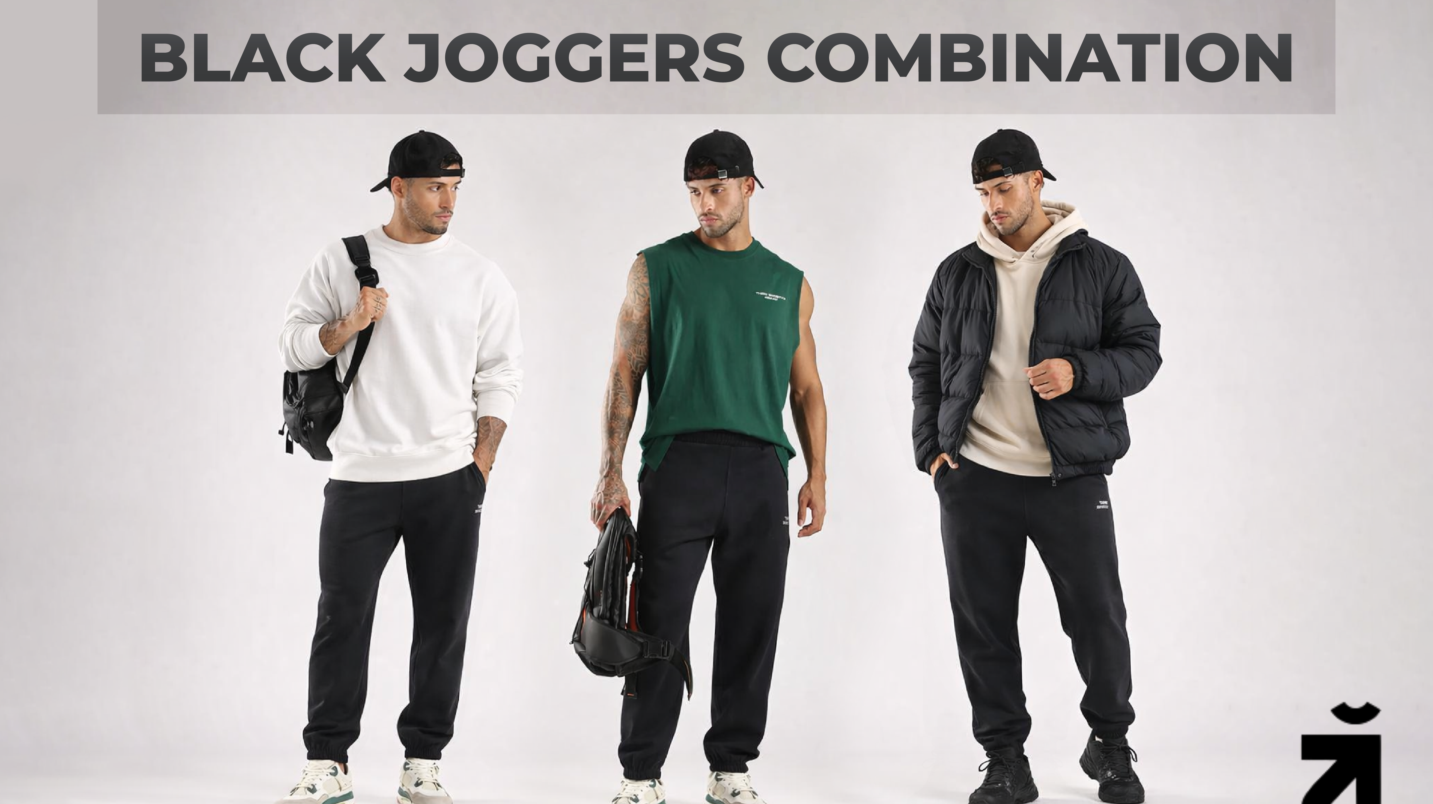 black joggers combination