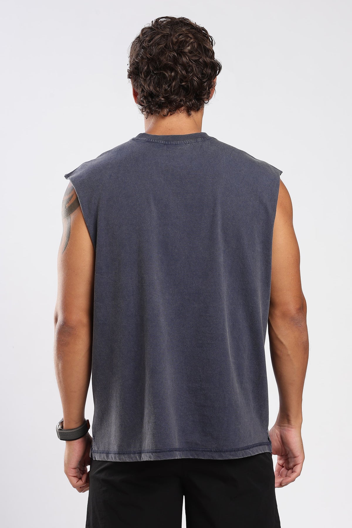Back view of the Iron Slate sleeveless tank top