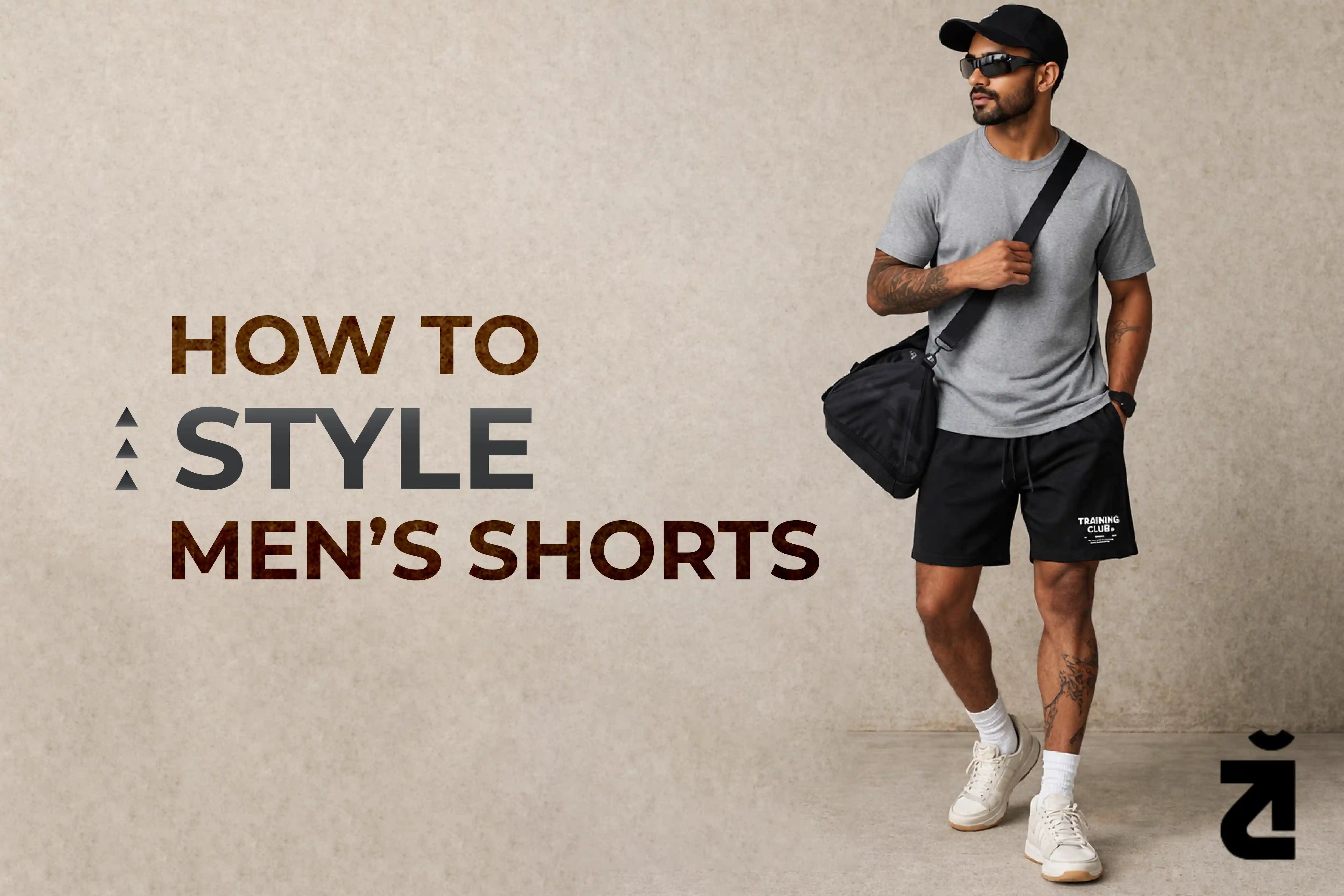 how to style mens shorts