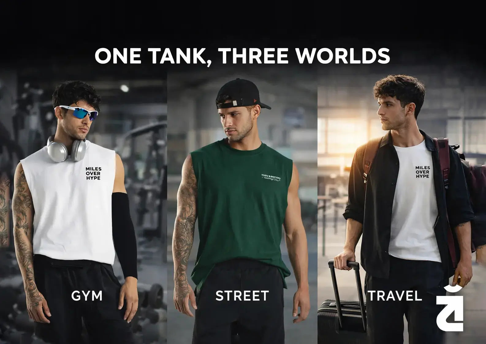 One Tank, Three Worlds: Gym, Street, and Travel with Third Society