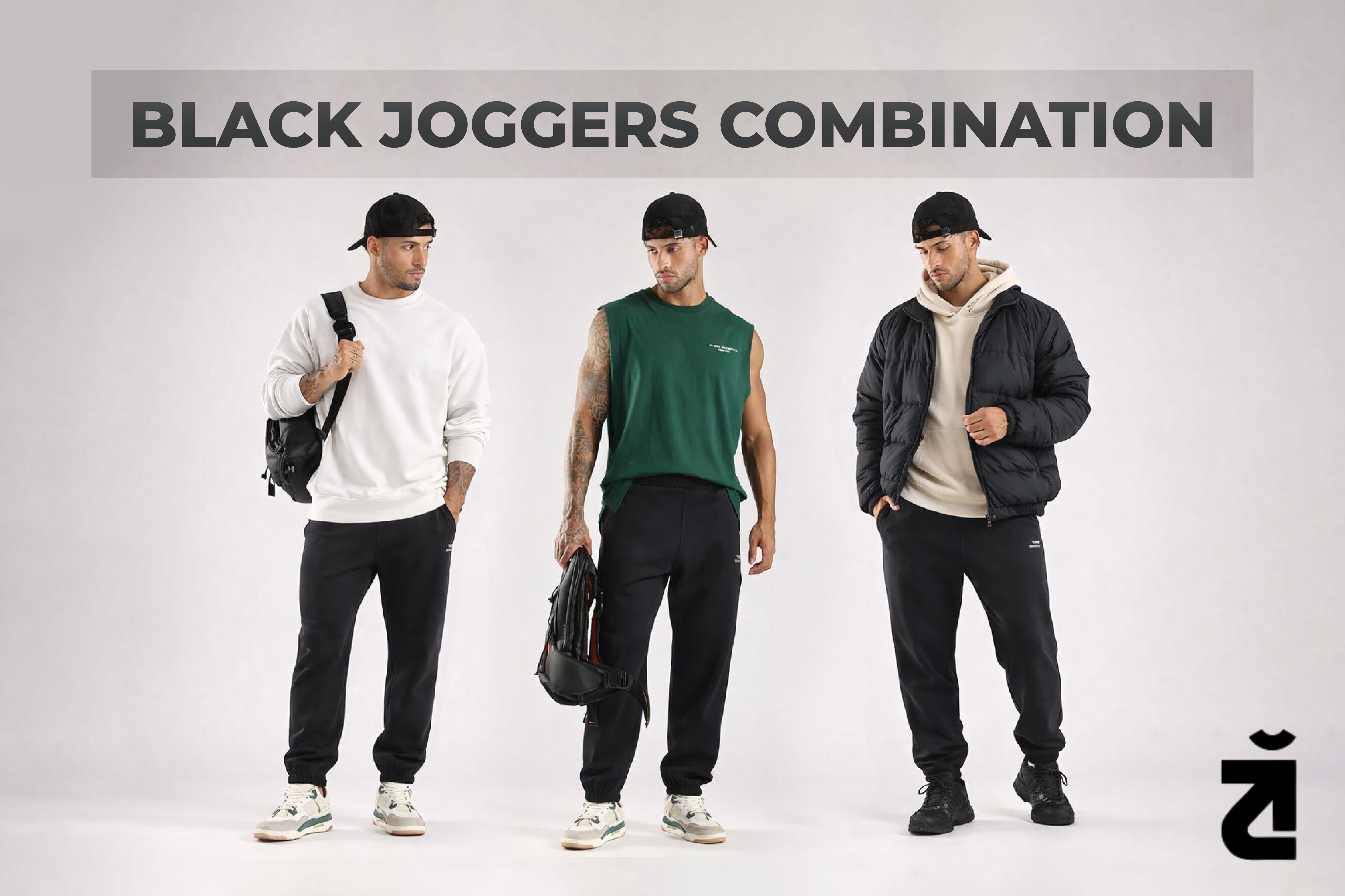 black joggers combination