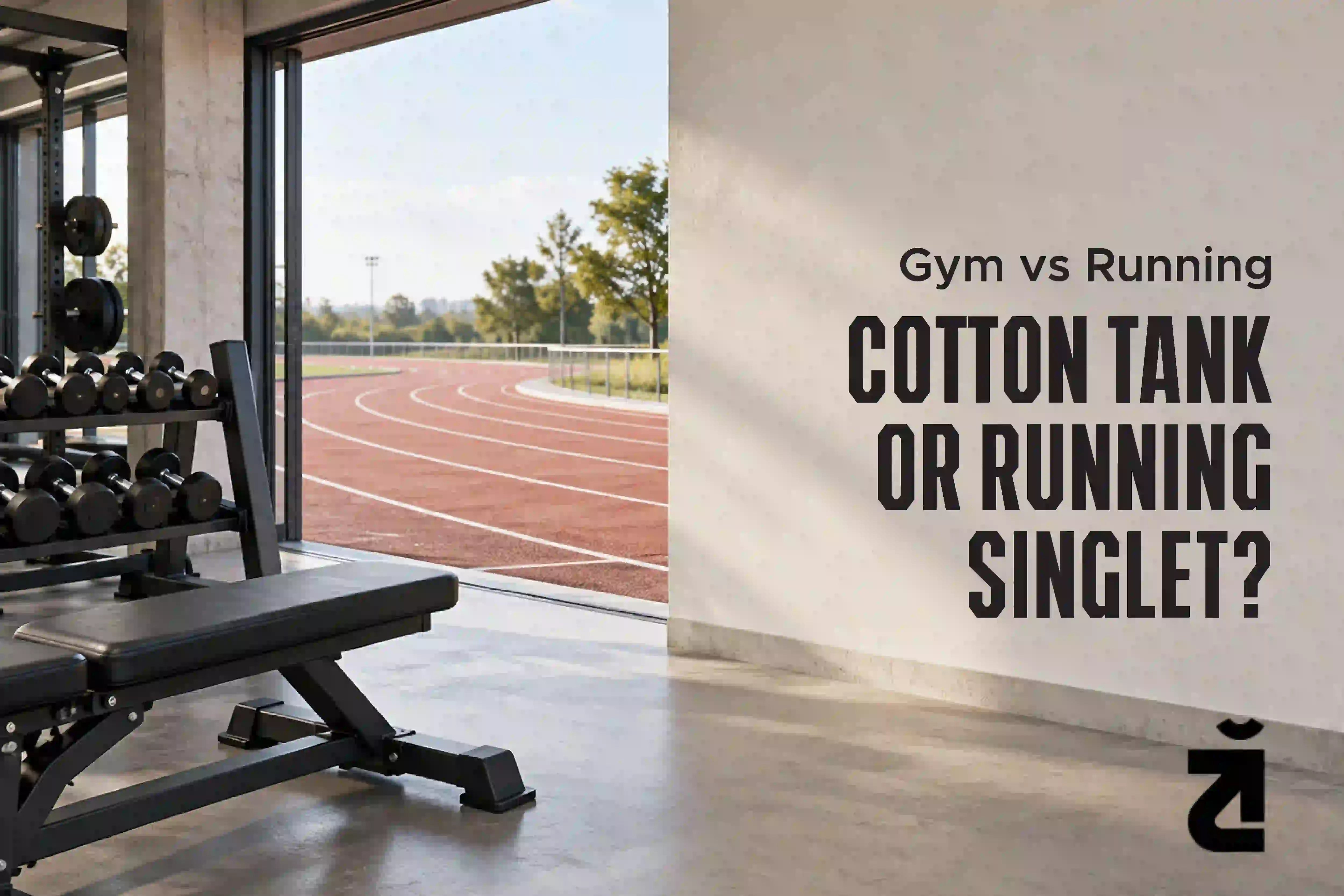cotton gym tank vs running singlet
