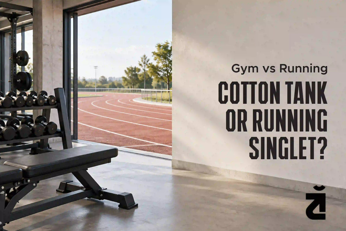 cotton gym tank vs running singlet