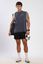 Iron Slate tank top for men with Third Society chest logo